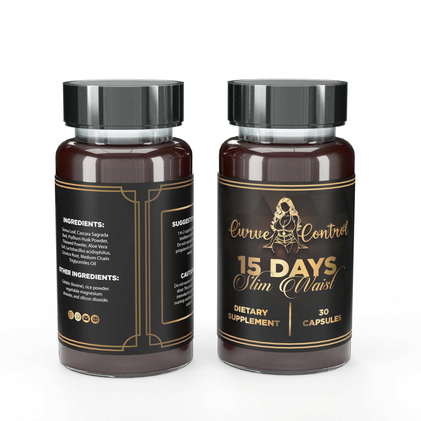 Curve Control 15 Days Slim Waist for Women | DIETARY SUPPLEMENT | Buy 2 Get 1 Free